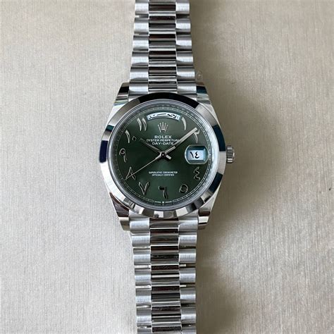 rolex with green numbers